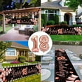 thumbnail image 5 of BIRLON 18th Birthday Decorations, Girl Birthday Party Supplies, Happy Birthday Poster and Pennants, Rose Gold Balloon, Black Balloon, Happy Birthday Printed Balloon, for Lady 18th Birthday, 5 of 6