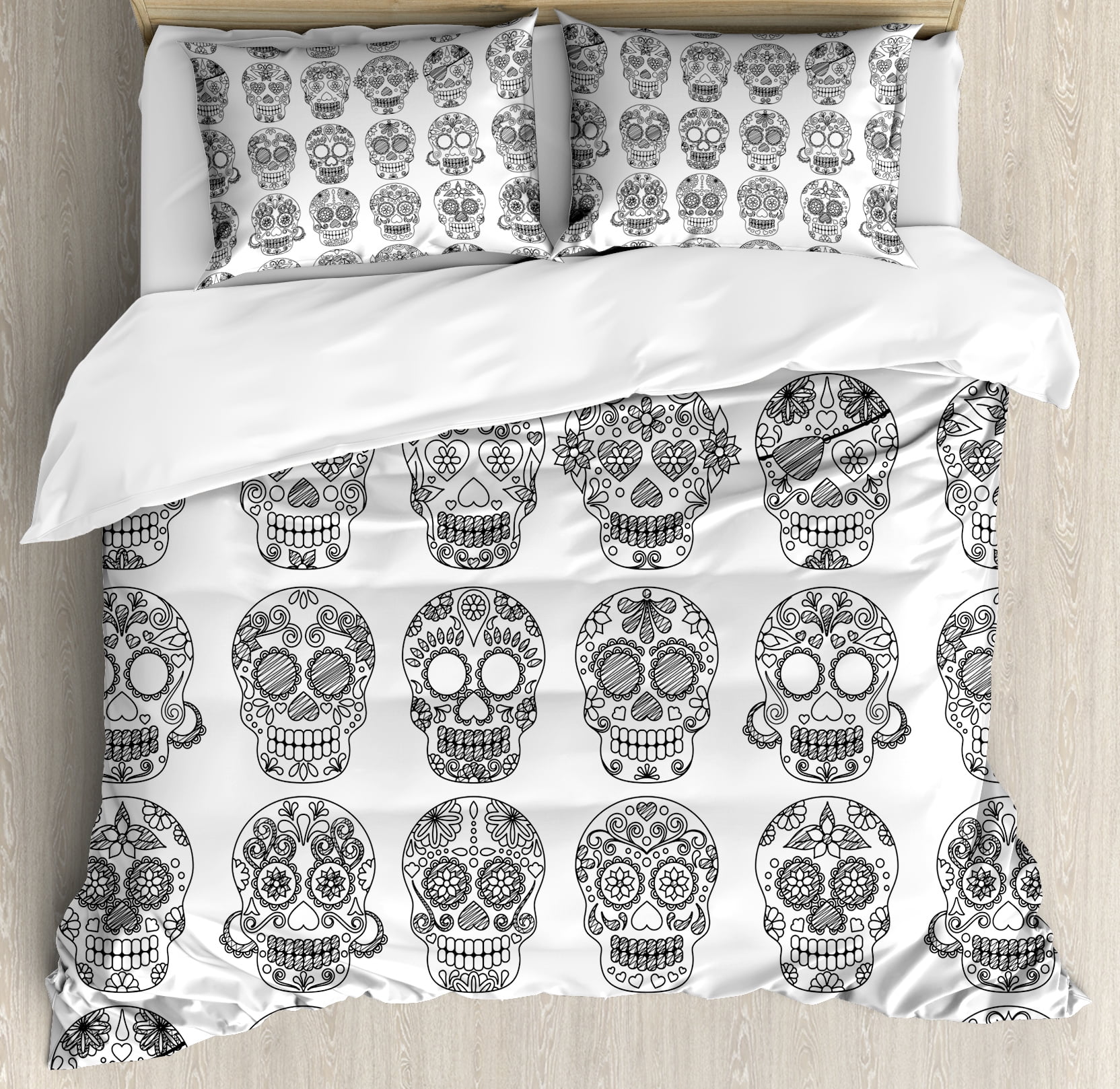 Mexican Duvet Cover Set Latin American Day Of The Dead Skull Mexican Duvet Cover Set Latin American Day Of The Dead Skull Designs With Fl Inspirations Celebration Decorative Bedding Pillow Shams