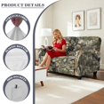 thumbnail image 6 of Jiueut Hunting Camo Print Recliner Couch Covers, Soft Sofa Slipcover Breathable 2 Seat Reclining Chair Covers with Storage Pockets for Home Use, 6 of 7