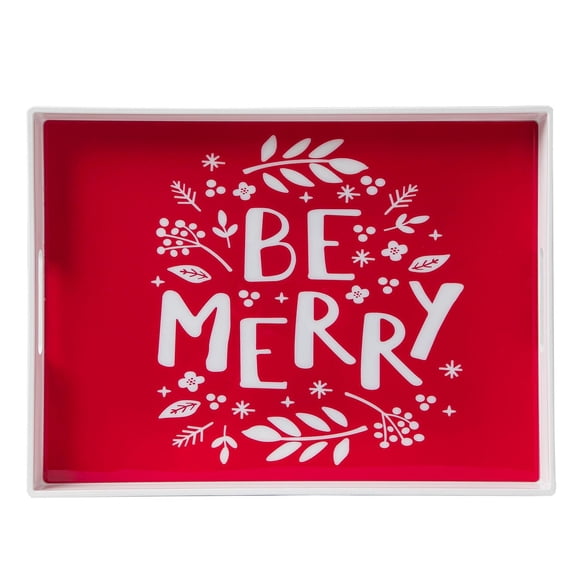 HOLIDAY TIME TRAY BE MERRY