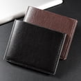 thumbnail image 5 of Cartera corta multifuncional de cuero PU para hombre, cartera de moda para tarjetas, cartera para hombre, 5 of 5