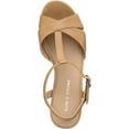 thumbnail image 3 of Sun + Stone Womens Jillien Buckle Open-toe Block Heels, 3 of 3