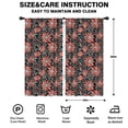 thumbnail image 2 of Blackout Kids Curtains,Black Daisy Flower Floral Pattern Childrens Insulated Curtains Set Of 2,Bedroom Essentials,Toddler Room Decor 42"x84", 2 of 5