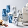 thumbnail image 6 of JOLLY CHEF Paper Cups,16 oz,150 Count, Disposable Blue Paper Drinking Cups, 6 of 7