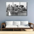 thumbnail image 3 of TISHIRON 3PCS Framed Canvas Wall Art Set,36"x24" New York City Skyline Canvas Art Decor, 3 of 7