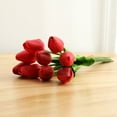 thumbnail image 2 of Sunjoy Tech 10 Pcs Tulips Artificial Flowers Faux Tulip Stems for Easter Spring Wreath Wedding Bouquet Centerpiece Floral Arrangement Cemetery Table Décor 14" Tall, 2 of 3