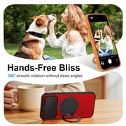 TECH CIRCLE for iPhone 17 Pro Max Case, Built-in Camera Cover / Rotating Ring Holder Kickstand, Compatible with MagSafe Charger and Magnetic Accessories, Protective Slim Phone Cover, Blue