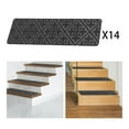 TUMALL Carpet Stair Treads 14 in Pack Skid Resistant for Kids Elders