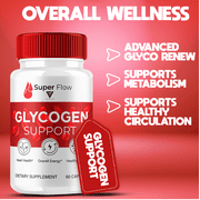 Super Flow Capsules, Super Flow Pills for Glycogen and Overall Wellness Support Advanced Formula Reviews (60 Capsules)