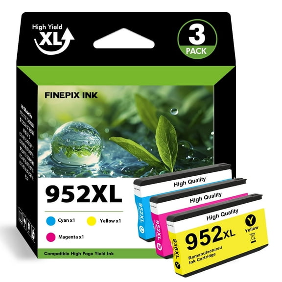 952XL Ink Cartridges Compatible for HP 952 XL Color Printer Ink for OfficeJet Pro 8710 7740 8720 8210 8715 8702 7720 8730 8740 8216 8725 8700 (3 Pack, Cyan, Magenta, Yellow)