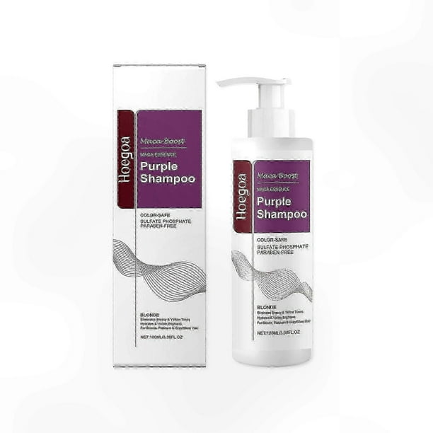 Brass-Free Purple Shampoo for Blonde, Silver, and Gray Hair, 100ml Salon-Quality Formula for Neutralizing Warm Tones