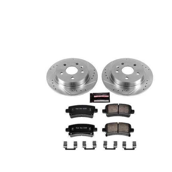 Rear Brake Pad and Rotor Kit - Compatible with 2013 - 2015 Chevy Malibu 2014
