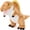 Light-Brown, variant on Tezituor 24.4" Large Dragon Stuffed Animal Realistic Stuffed Triceratops Plush Toy Soft Body Pillow