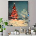 thumbnail image 4 of Qisvanset 12x16 Inch With Frame 2D Flat Wall Art Vintage Christmas Tree Print Holiday Home Wall Decor, 4 of 8