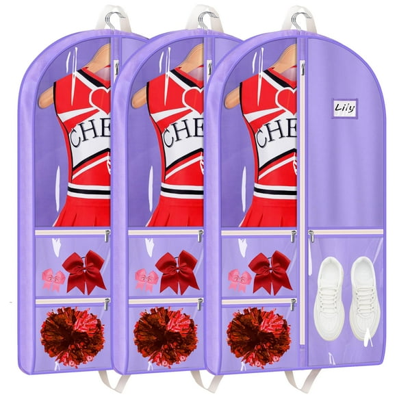 Bolsa de uniforme de porrista MISSLO para porristas con ventana de visualización
