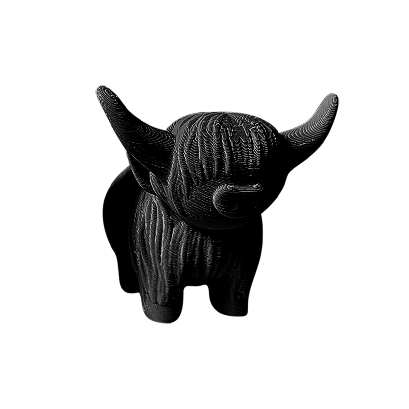 Chiccall Mini Cow Sculpture Handmade Animal Art Farm Figurine Animals