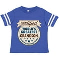 thumbnail image 3 of Inktastic Certified World's Greatest Grandson Accept No Substitutes Boys Toddler T-Shirt, 3 of 5