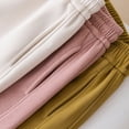 thumbnail image 3 of Pantalones a prueba de viento para mujer, otoño e invierno, paquete de pies engrosados, pantalones casuales, pantalones deportivos sueltos para exteriores, pantalones deportivos de terciopelo Harun, 3 of 4