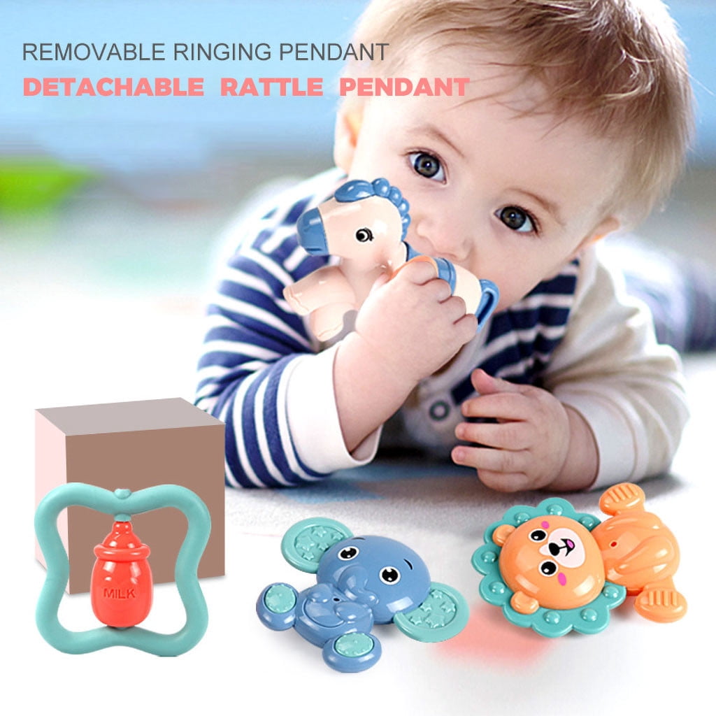 LEFTHIGH Home Home Crib Mobile with Remote Control Music Bed Rattle Decor Arm Movement Soothing Light for