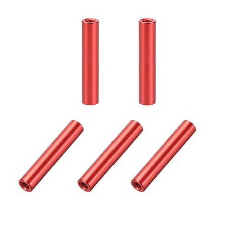 M3x25mm Round Aluminum Standoff Column Spacer Female Red for FPV Quadcopter RC Multirotors Parts DIY 5 Pcs