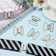 thumbnail image 6 of 8 Sets 2 Colors Side Mental Belt Buckles 1.7x1 Metal Hook Buckle Release Buckle Fastening Belt Accessories for DIY Waist Belt Hand Sewing Harness Webbing Craft, 6 of 9