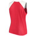thumbnail image 3 of Women's Majestic Red/White Philadelphia Phillies Plus Size Shutout Supreme Sleeveless Muscle Tank Top, 3 of 3