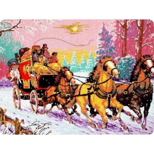 "Winter" Printed Canvas for Needlepoint Tapestry Gobelin Embroidery Gobelin L B930