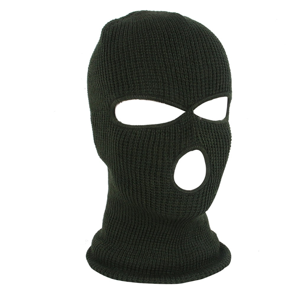 3 Hole Full Face Ski Mask Winter Cap Balaclava Hood Beanie Warm Tactical Hat bro 