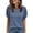 Royal Blue #17, variant on Womens Tops Puff Short Sleeve T Shirt Summer Casual Crew Neck Top 2026 Loose Fit Basic Tees Black 2XL