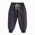 thumbnail image 4 of Gibobby Boys Pants Toddler Baby Boy Winter Active Jogger Pants Elastic Waist Pocket Solid Color Athletic Sweatpant 2T 3T 4T 5T 6T 7T 8T Little Boys Winter Pants(4-5 Years,Grey), 4 of 4