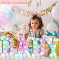thumbnail image 2 of Luz LED con letras en forma de marquesina OYCBUZO Colorful Q, 22,5 x 4,5 cm, mando a distancia, 2 of 6