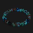thumbnail image 2 of Rainbow | .925 Sterling Silver | Firefly Glass Evil Eye Bracelet, 2 of 8