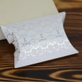 thumbnail image 3 of 50 Pieces Pillow Candy Box Paper Holiday Party Celebration Chocolates Favors Biscuit Snacks Storage Case Package for Kids Silver Pattern, 3 of 9