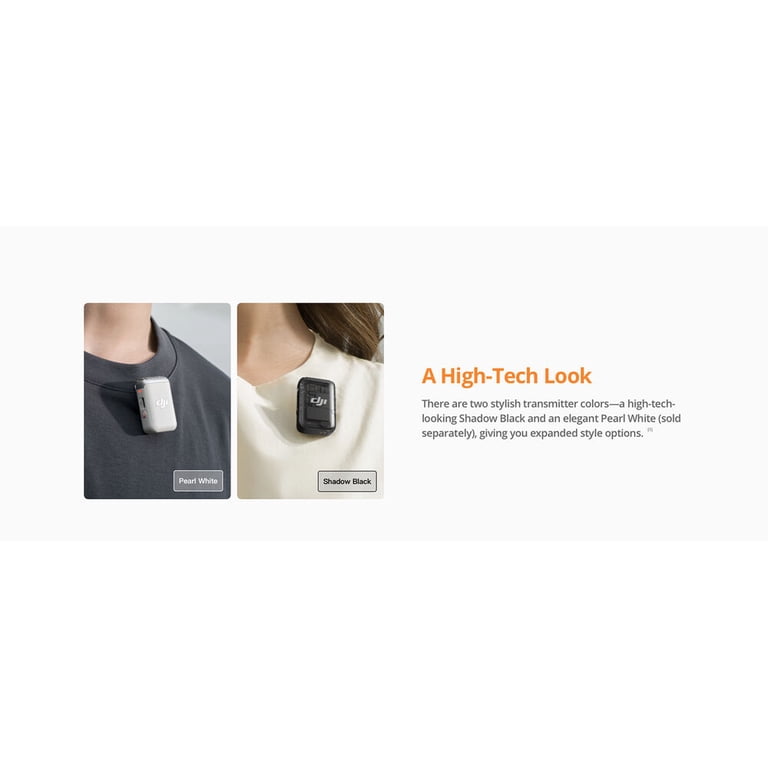DJI, Wireless Microphone Transmitter, Shadow Black, 1 TX - Walmart.com
