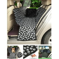 Pet Safety Cover Mat for Car Rear Back Seat Cover Waterproof Dog Mat Cushion Protector Dog Hammock for Cars Trucks SUV, Oxford Cloth Black