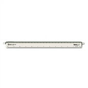 Adjustable Triangular Scale Aluminum Architects Ruler, 12" Long, Silver | Bundle of 10 Each