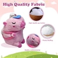thumbnail image 3 of Funda para cabeza de palo de golf, doble pan, capibara de felpa, rosa, 3 of 6
