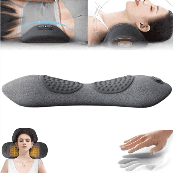 2 in 1 Back Massager, Back Massager, Neck Massager Pillow, 2 in 1 Back Massager for Neck and Shoulder and Back (Gray)
