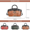 thumbnail image 5 of Women's Crocodile Print Hobo Tote Bags Classics Genuine Leather Handbag Purses Vintage Ladies Shoulder Bucket Bag, 5 of 7