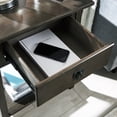 thumbnail image 5 of Leick Home 9066-DE Mission End Table with Drawer, Made with Solid Wood, Side Table for Living Room, Bedroom, and Printer Stand, Dark Earth Finish, 5 of 15