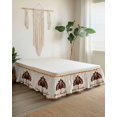 thumbnail image 2 of Give Thanks Bed Skirt King Size 18 Inch Drop, Thanksgiving Turkey Autumn Maple Leaf Linen Wrap Around Dust Ruffle Bedskirts, Wrinkle & Fade Resistant Easy Fit Bedskirt with Adjustable Elastic, 2 of 8