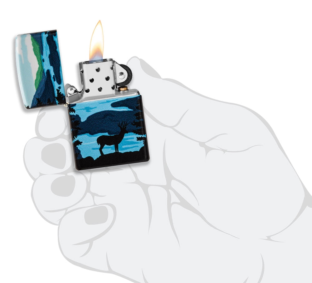 Zippo Deer Landscape 540 Color Design Pocket Lighter