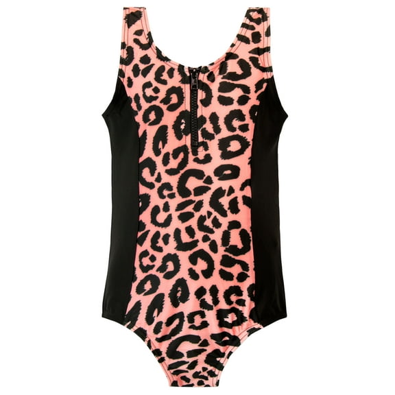 Harry Bear Girls Animal Print Swimsuit Sizes 7-14