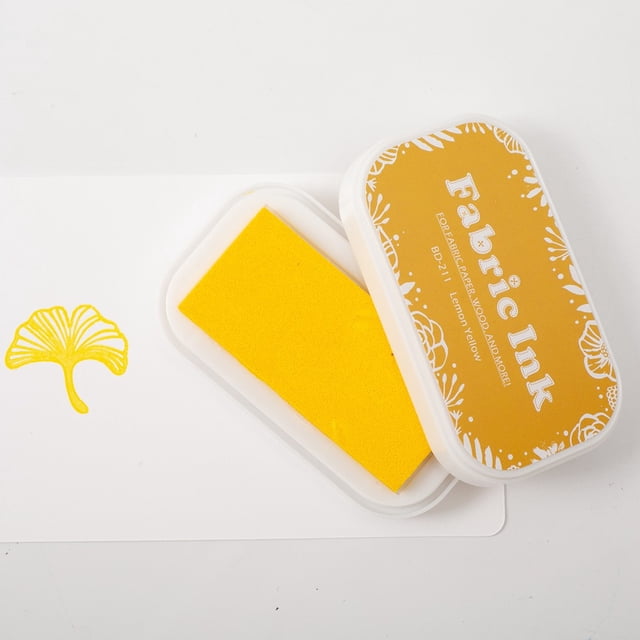 BUYISI High Quality Ink Pad Ink Stamp Pad Diy Enthusiasts Diy Projects Vibrant Colors Yellow 211
