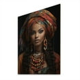 thumbnail image 2 of Designart "Beauty Adorned in Africa I" African Print on Natural Pine Wood, 2 of 5