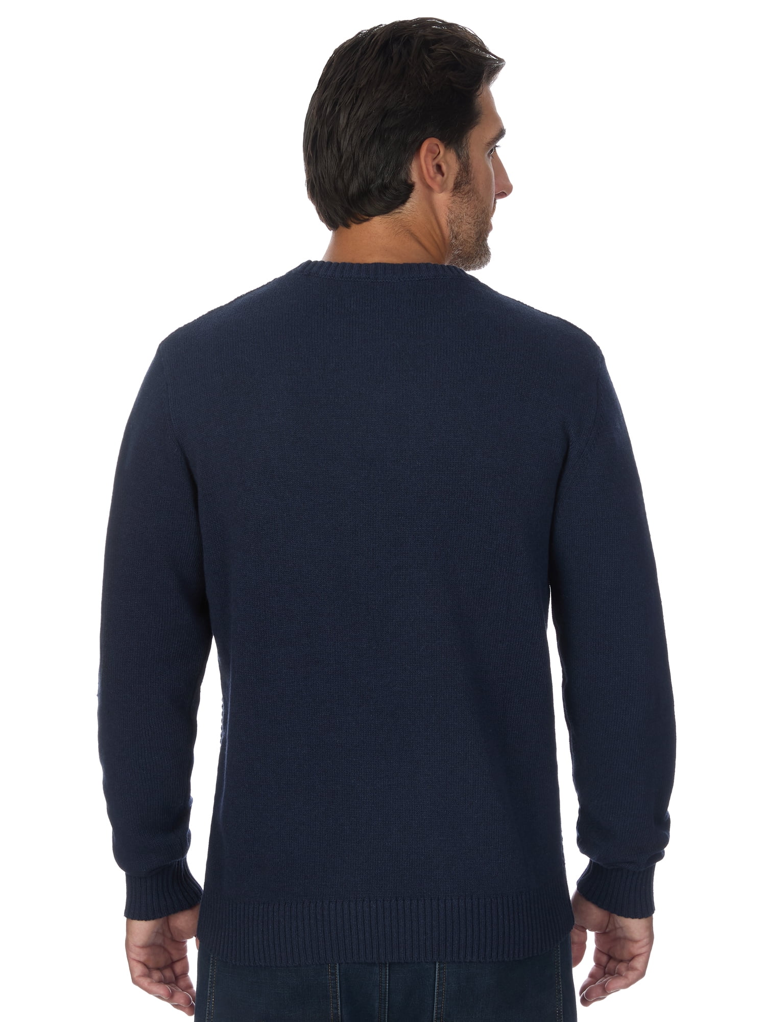 U.S. Polo Assn. Men's Solid Textured Crew Neck Sweater