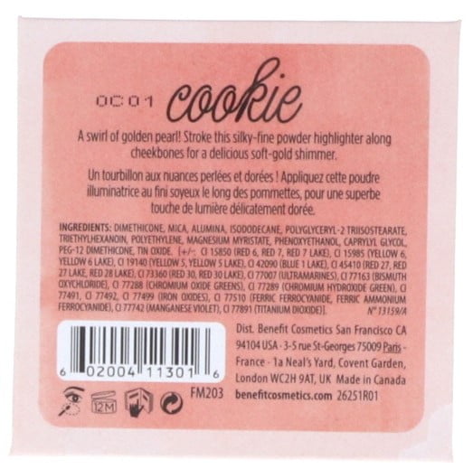 Benefit Powder Highlighter Makeup Cookie
