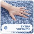 thumbnail image 4 of DISEN Light Blue Bathroom Rugs - Absorbent, Non Slip, Soft, Washable, Quick Dry, 16"x24" Small Blue and White Bath Mats for Bathroom, Microfiber Shower Mat Bath Rug Bathroom Carpet, 4 of 7