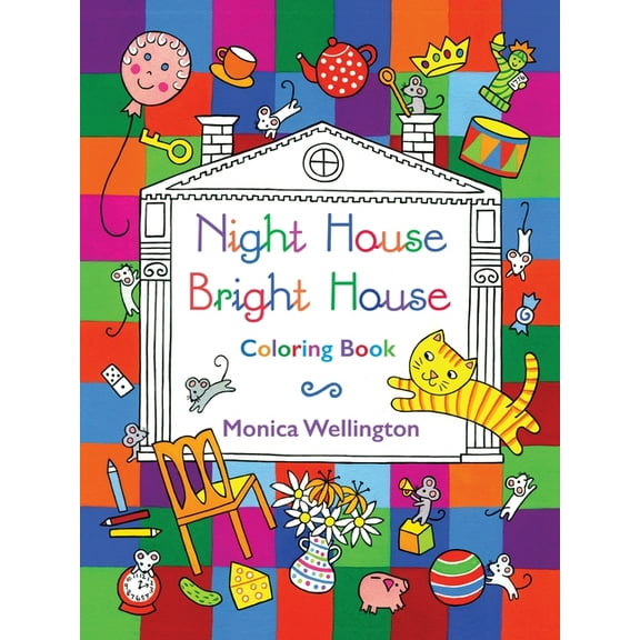Night House Bright House Coloring Book, (Paperback)