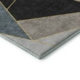 thumbnail image 4 of Addison Rugs Mayfield Washable Transitional Geometric Blue Round Rug, 8' x 8', 4 of 5